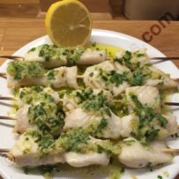 White fish, Coriander and Lime Brochettes
